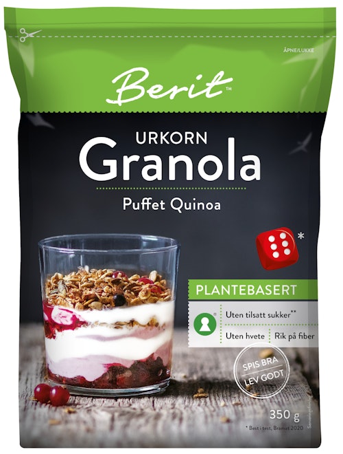 Bilde: © Berit™ / Oda Berit™ Granola Puffet Quinoa