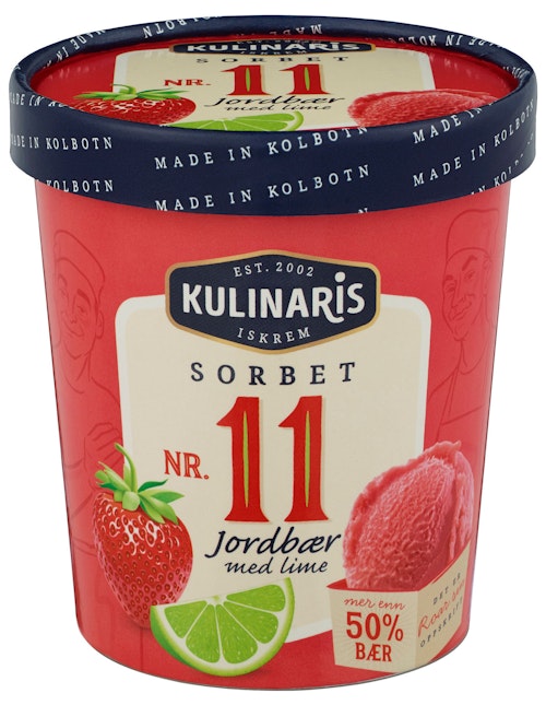 Bilde: © Kulinaris / Oda Kulinaris Sorbet av Jordbær