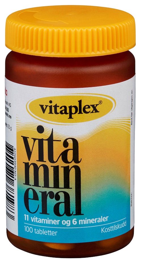 Bilde: © Vitaplex / Kolonial.no Vitaplex Vitamineral 100 stk