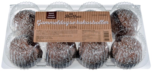 Bilde: © Berthas / Oda Berthas Gammeldagse Kokosboller 8 stk
