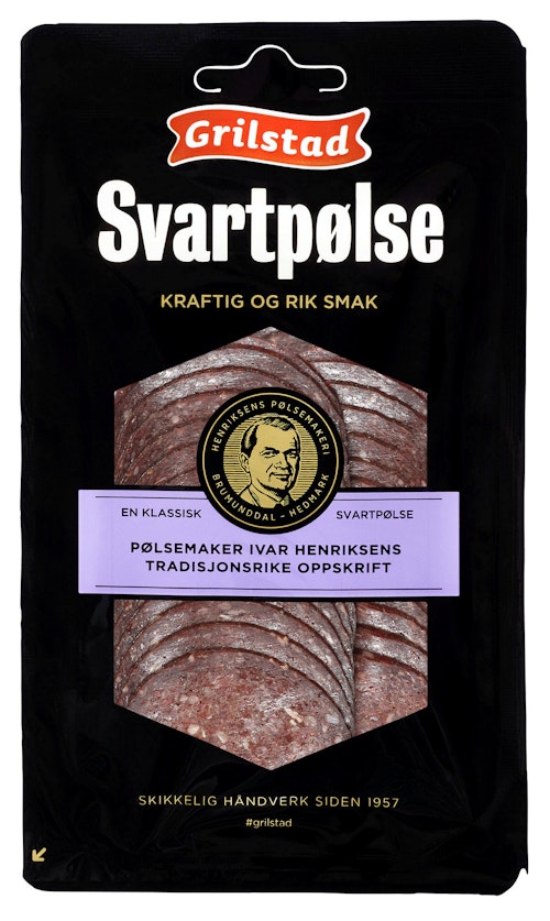 Bilde: © Grilstad / Kolonial.no Grilstad Svartpølse 100 g