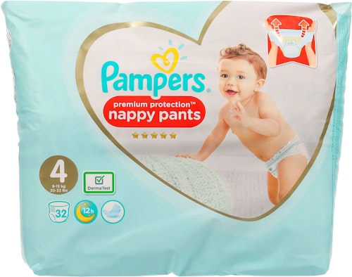 Bilde: © Pampers / Oda Pampers Bleie premium protection Pants Str.4 9-15kg, 32 stk