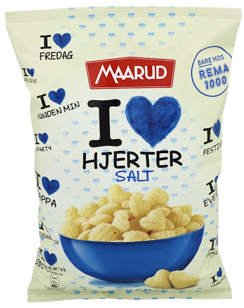 Bilde: © Maarud / Oda Maarud I Love Hjerter Salt 120 g