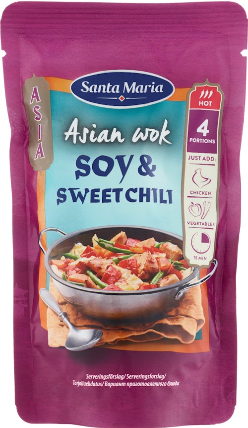 Bilde: © Santa Maria / Oda Santa Maria Soy & Sweet Chili Wok 150 g