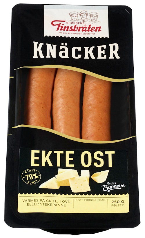 Bilde: © Finsbråten / Oda Finsbråten Ost-Knacker 250 g