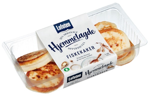 Bilde: © Lofoten / Kolonial.no Lofoten Hjemmelagde fiskekaker 60%, 7 Stk, 450 g