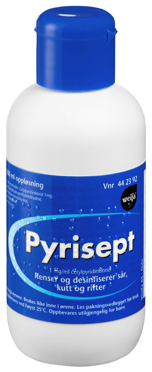 Bilde: © Weifa / Oda Weifa Pyrisept Oppløsning 1 mg/ml