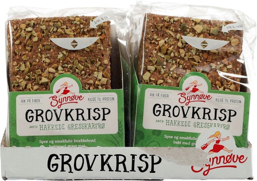 Bilde: © Synnøve / Kolonial.no Synnøve Grovkrisp Gresskarkjerner 170 g