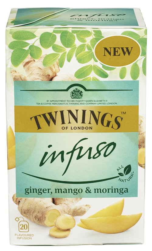 Twinings Ginger, Mango & Moringa Infuso, 20 stk