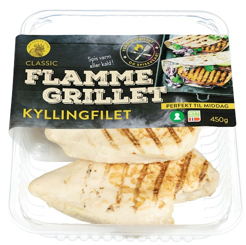 Bilde: © Den Stolte Hane / Kolonial.no Den Stolte Hane Kylling filetburger Flammegrillet, 450 g