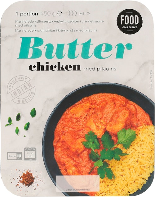Bilde: © Food Collective / Oda Food Collective Butter Chicken 450 g