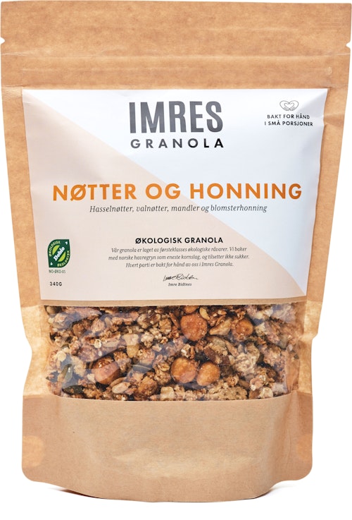 Imres Granola Økologisk Honning og Nøttegranola