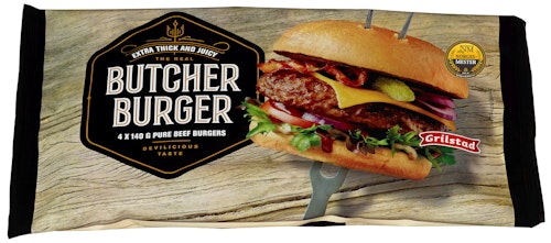 Butcher Burger 4 stk