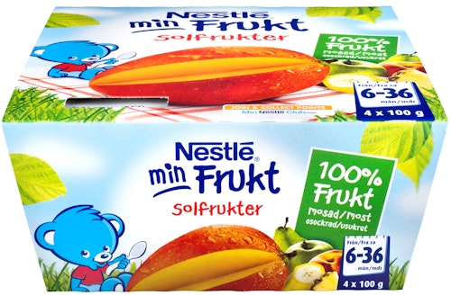 Bilde: © Nestlé / Kolonial.no Nestlé Min Frukt Solfrukter 400g, fra 6 mnd, 400 g