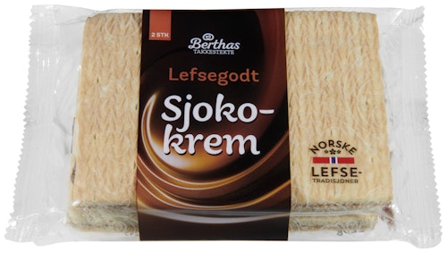 Bilde: © Berthas / Oda Berthas Lefsegodt Sjokokrem 2 stk, 220 g