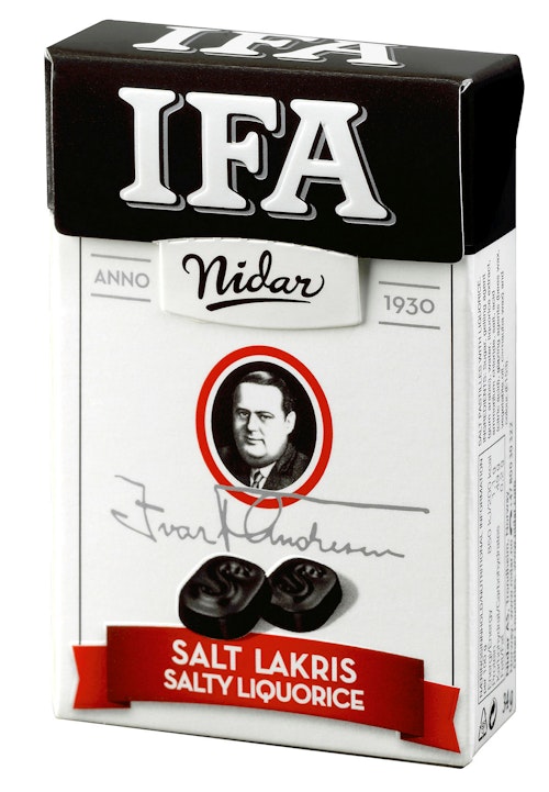 Bilde: © Nidar / Kolonial.no Nidar Ifa Salt Lakris 34 g