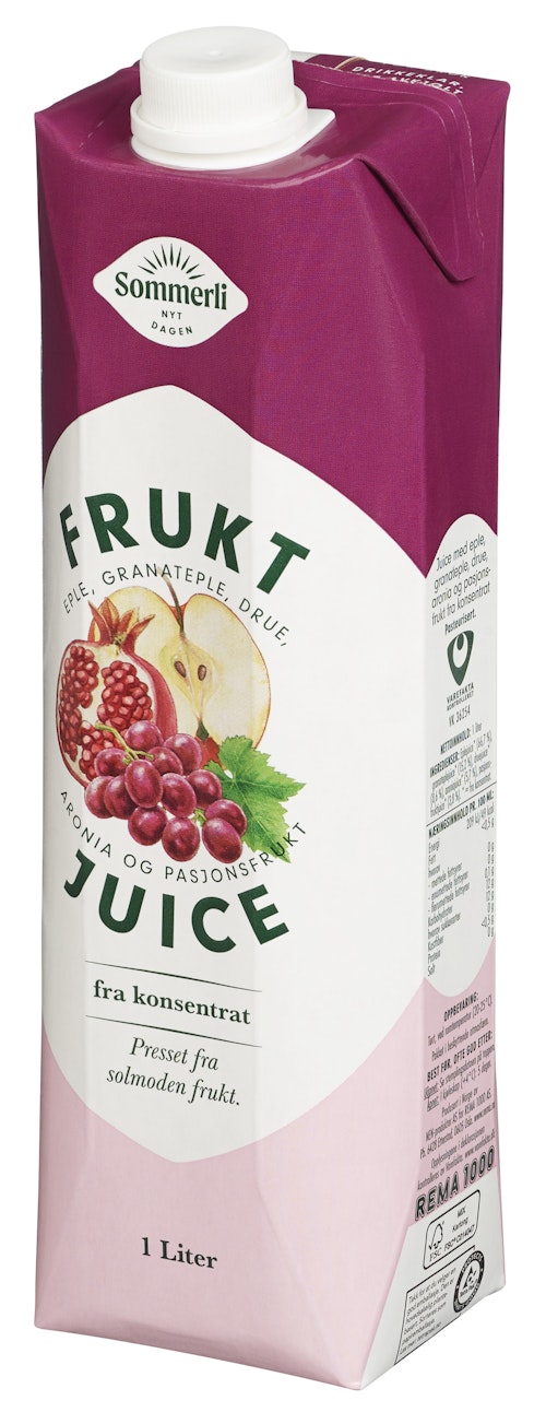 Bilde: © Sommerli / Oda Sommerli Juice Med Granateple & Drue