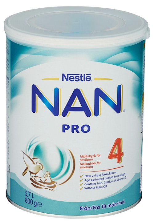 Bilde: © Nestlé / Kolonial.no Nestlé NAN Pro 4 Juniormelk Fra 18 mnd, 800 g