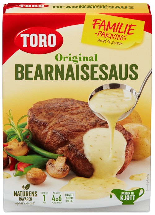 Bilde: © Toro / Kolonial.no Toro Bearnaisesaus Familiepakning, 4 stk