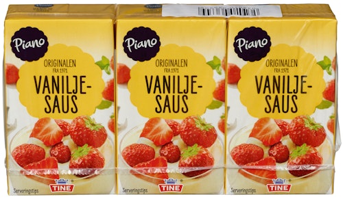 Bilde: © Tine / Kolonial.no Tine Piano Vaniljesaus 3pk, 0,75 l