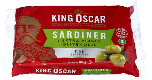 King Oscar Sardiner i Olivenolje