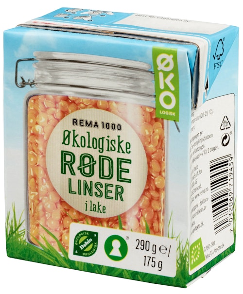 Bilde: © REMA 1000 / Kolonial.no REMA 1000 Røde Linser Økologisk, 180 g