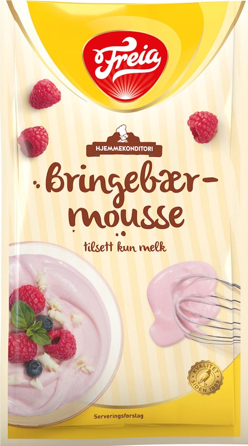 Bilde: © Freia / Kolonial.no Freia Bringebærmousse 1 stk