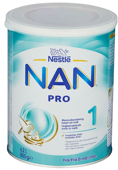 Bilde: © Nestlé / Oda Nestlé NAN Pro 1 Fra fødselen, 800 g