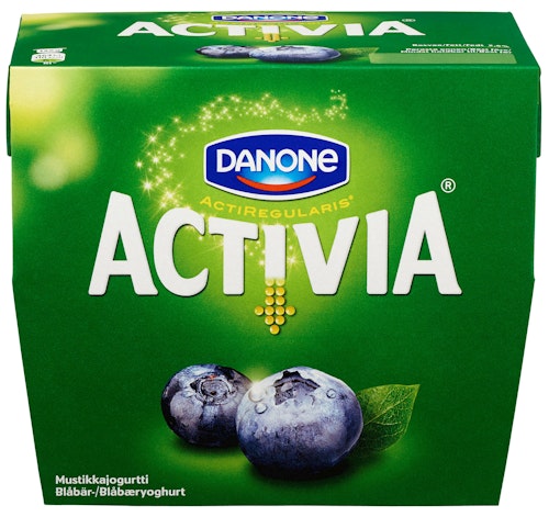 Bilde: © Danone / Kolonial.no Danone Activia Blåbær 4x125g, 500 g