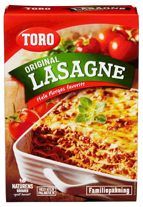 Bilde: © Toro / Kolonial.no Toro Lasagne Familiepakning 320 g