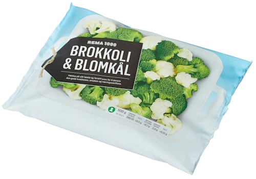 Bilde: © REMA 1000 / Kolonial.no REMA 1000 Brokkoli & Blomkål Blanding 500 g