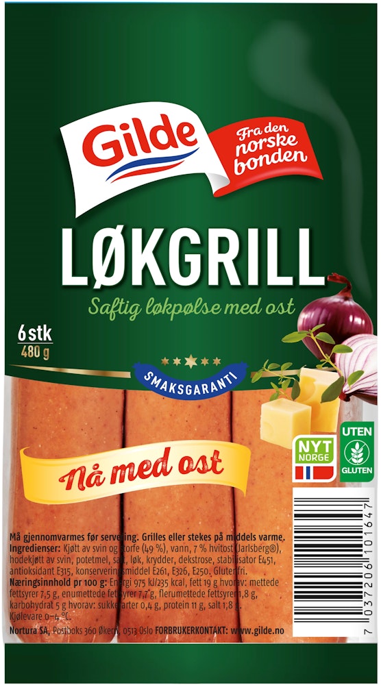 Gilde Løkgrill Med Ost