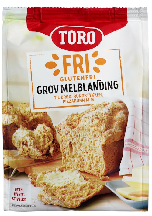 Bilde: © Toro / Kolonial.no Toro Glutenfri Melblanding Grov, 406 g