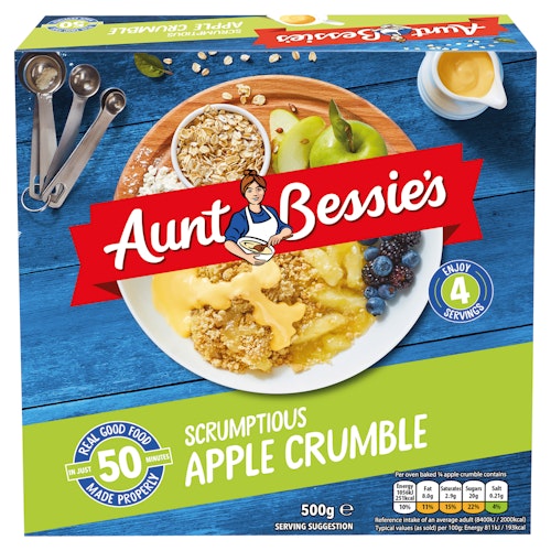 Bilde: © Aunt Bessie's / Oda Aunt Bessie's Eple Crumble 500 g