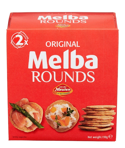 Bilde: © Melba / Kolonial.no Melba Meulen Melba Toast Rund 110 g