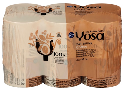 Bilde: © Yosa / Kolonial.no Yosa Havredrikk Kaffe 6 x 150ml, 900 ml