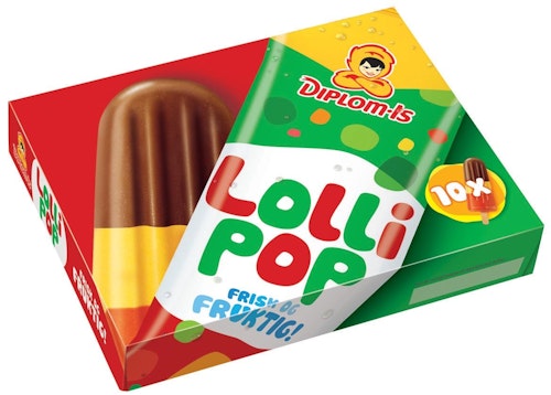 Bilde: © Diplom-Is / Kolonial.no Diplom-Is Lollipop 10 stk