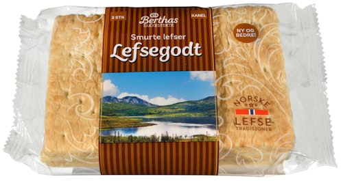Bilde: © Berthas / Kolonial.no Berthas Lefsegodt Kanel 2 stk, 240 g