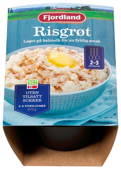Bilde: © Fjordland / Kolonial.no Fjordland Risgrøt 970 g