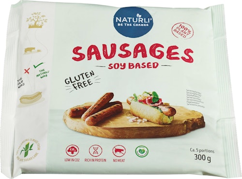 Bilde: © Naturli' / Kolonial.no Naturli' Sausages 5 stk, 300 g