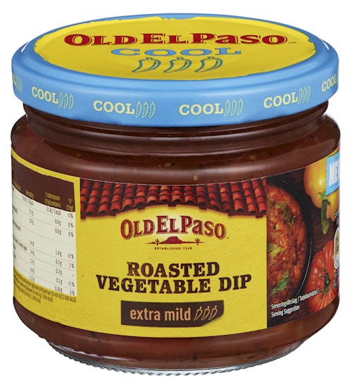 Bilde: © Old El Paso / Kolonial.no Old El Paso Roasted Vegetable Dip 312 g
