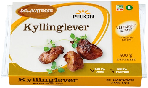 Bilde: © Prior / Kolonial.no Prior Kyllinglever 500 g