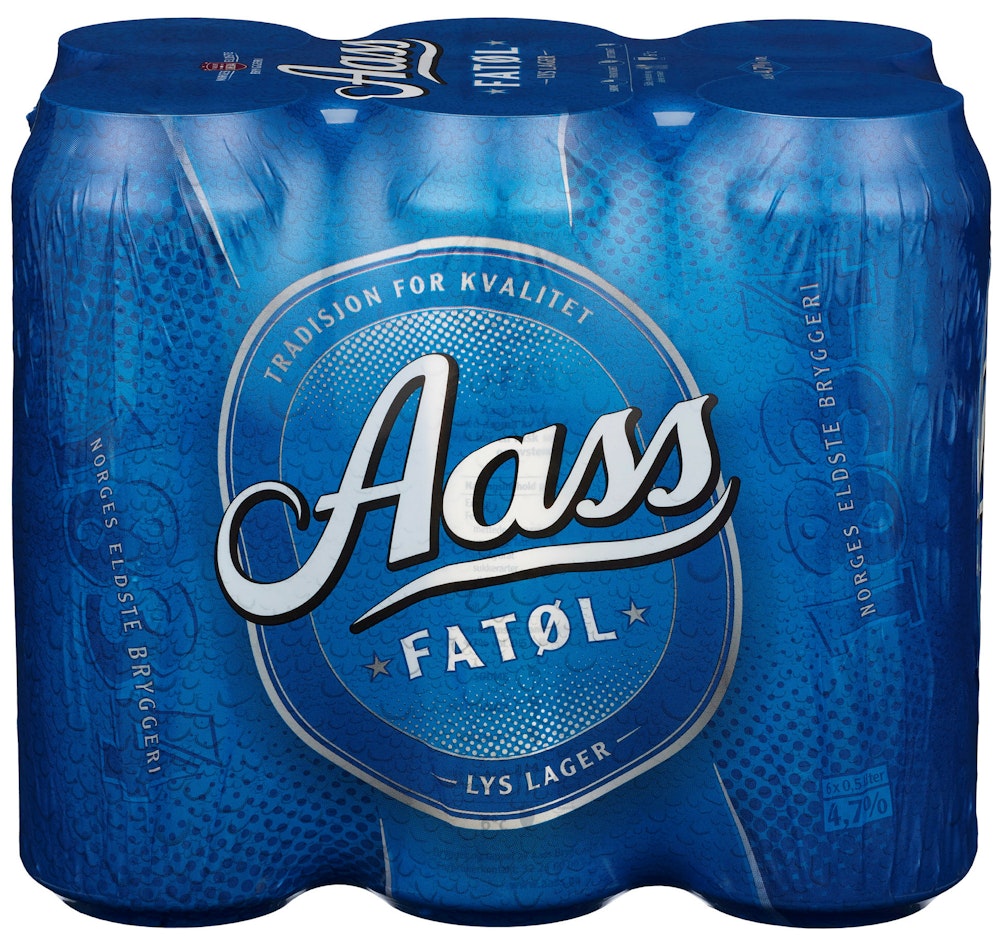 Aass Fatøl 6 x 0,5 l, 3 l