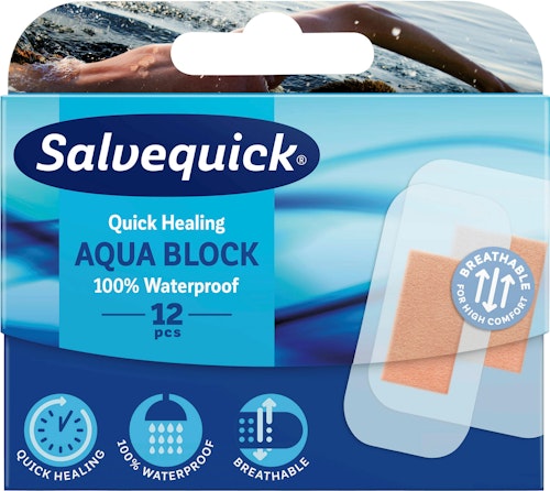 Bilde: © Salvequick / Kolonial.no Salvequick Vannfast Plaster 12 stk