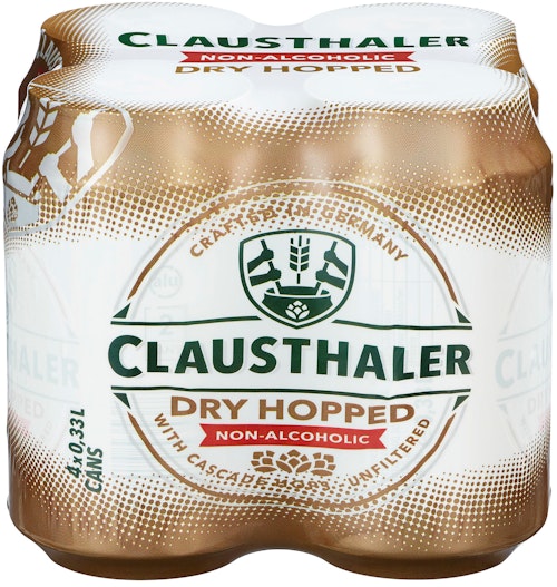Bilde: © Clausthaler / Oda Clausthaler Clausthaler Dry Hopped 4 x 0,33l, 1,32 l