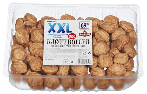Bilde: © REMA 1000 / Kolonial.no REMA 1000 XXL Kjøttboller 900 g