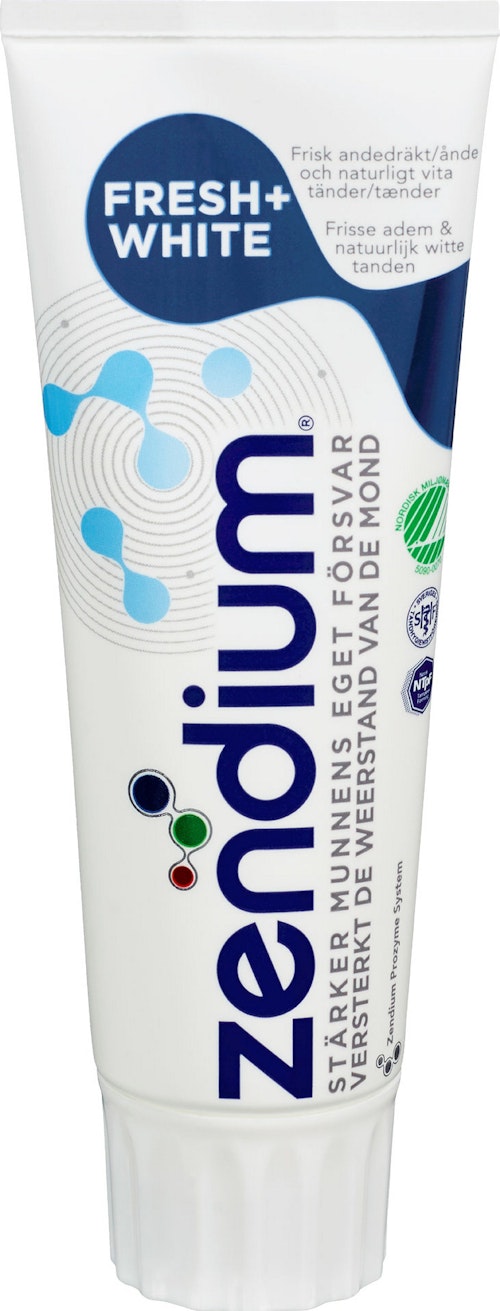 Bilde: © Zendium / Kolonial.no Zendium Zendium Tannkrem Fresh+ White 75 ml
