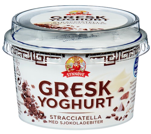 Bilde: © Synnøve / Kolonial.no Synnøve Gresk Yoghurt Stracciatella 150 g