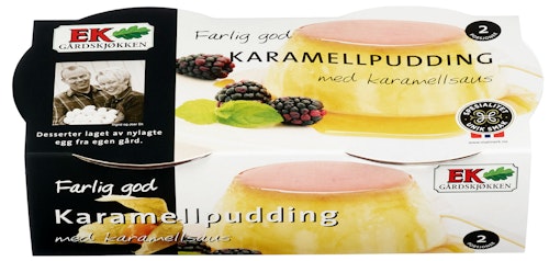Ek Gårdskjøkken Karamellpudding 2 stk