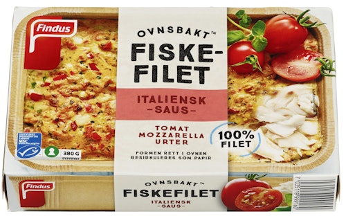 Bilde: © Findus / Kolonial.no Findus Ovnsbakt Fisk Italiensk 380 g